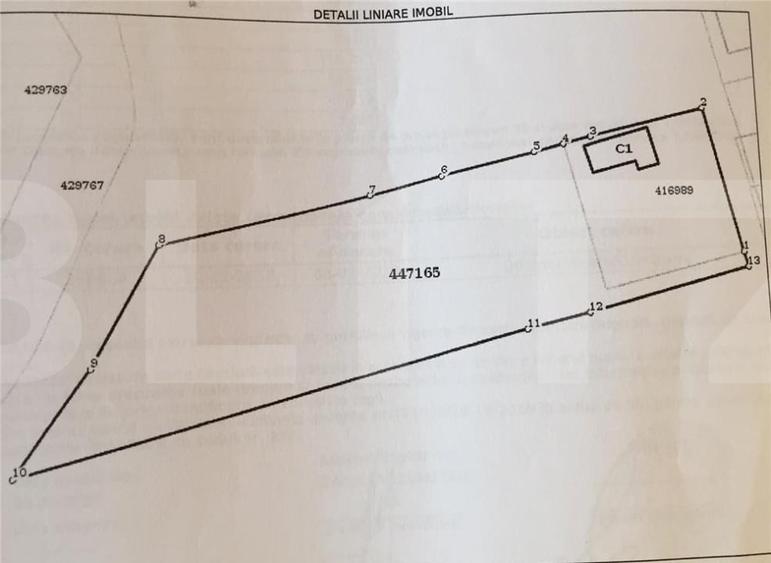 Teren Construcții intravilan de 6263 mp, în Plopi