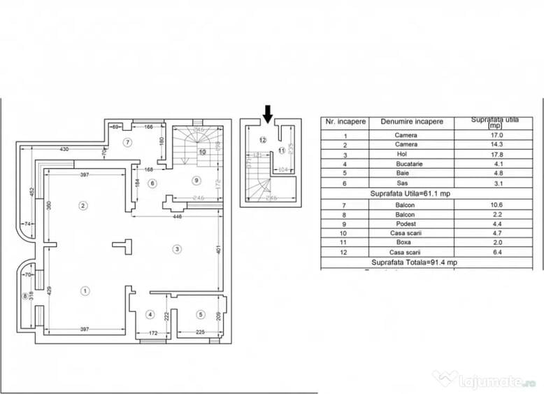 Apartament cu 2 camere decomandat în Central