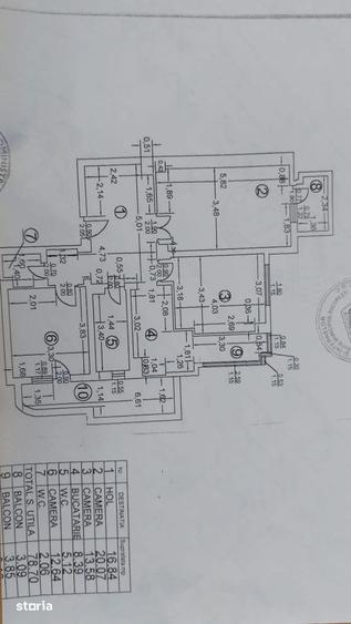 Apartament cu 3 camere decomandat în Decebal