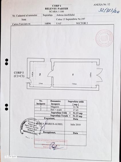 Spațiu comercial, de 51 mp, în 13 Septembrie