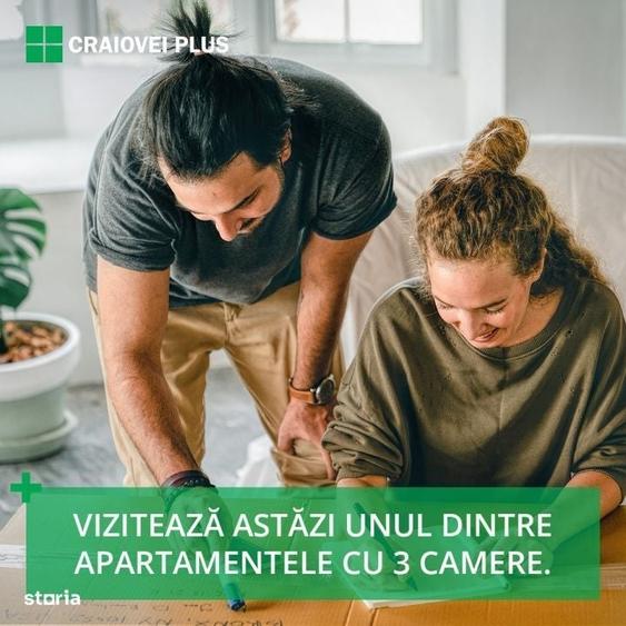 Apartament cu 3 camere semidecomandat în Craiovei