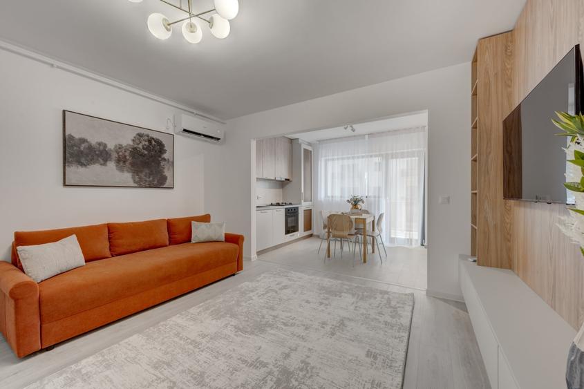 Apartament cu 2 camere semidecomandat, mobilat în Industriilor