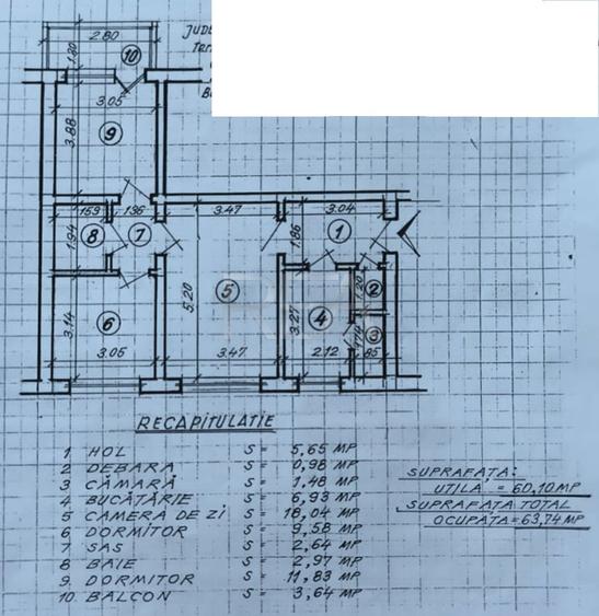 3 camere Theodor Pallady, et. 1, metrou, 64 mp - 10