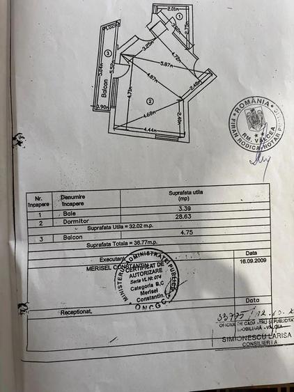 Garsonieră decomandată în Central