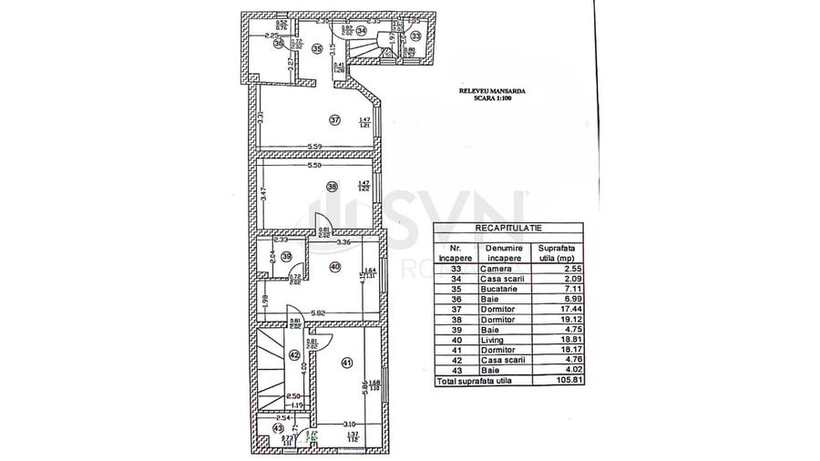 Casă individuală cu 12 camere cu Canalizare în P-ța Romană