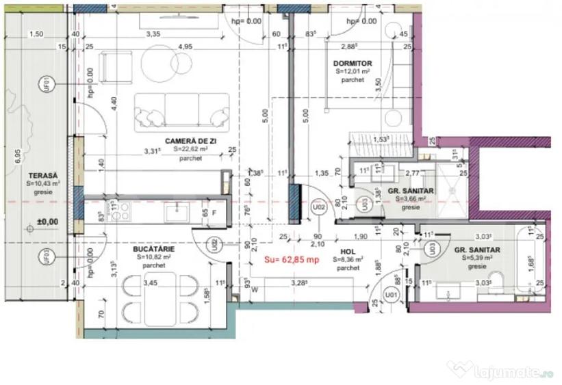 Apartament 3 camere, 72.68 mp, Comision 0, zona Iris - 1