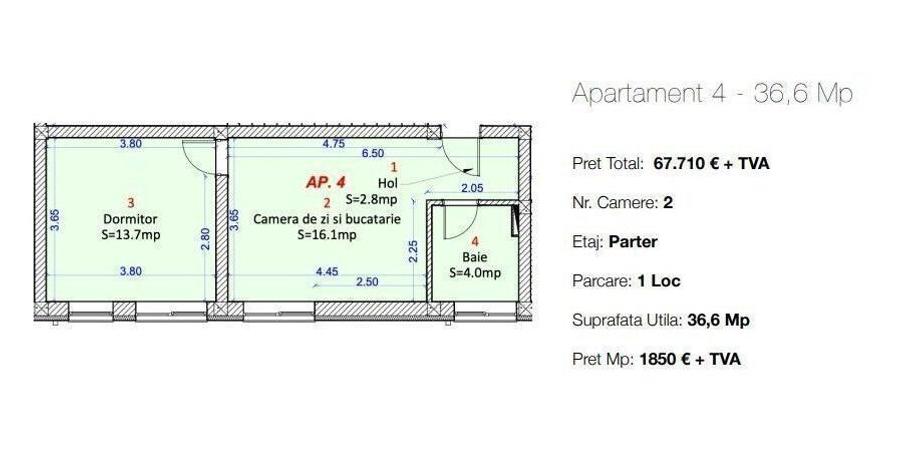 Apartament cu 2 camere în Șelimbăr — fotografia 3