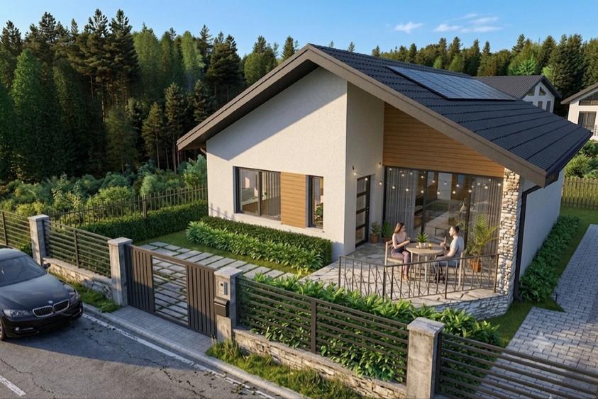 Casă individuală cu 3 camere cu Canalizare în Ciolpani