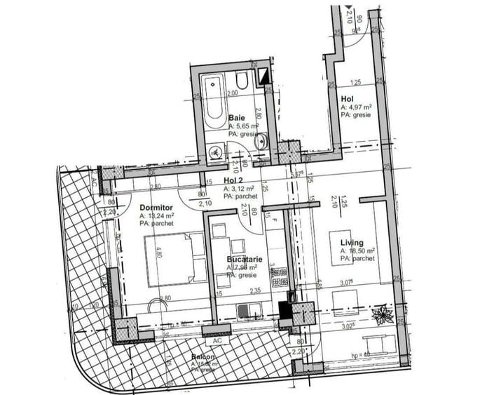 Himson-2 Camere Decomandat 69mp+bloc nou intabulat+ parcare subterana - 7
