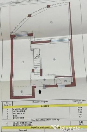Casă cu 7 camere cu Teren 168 Mp în Nord