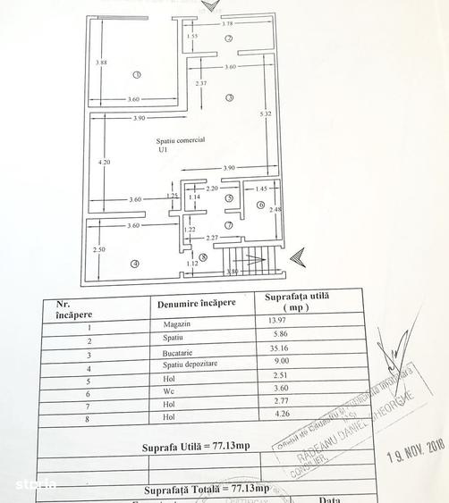 Spațiu comercial, de 77 mp, în Breazu