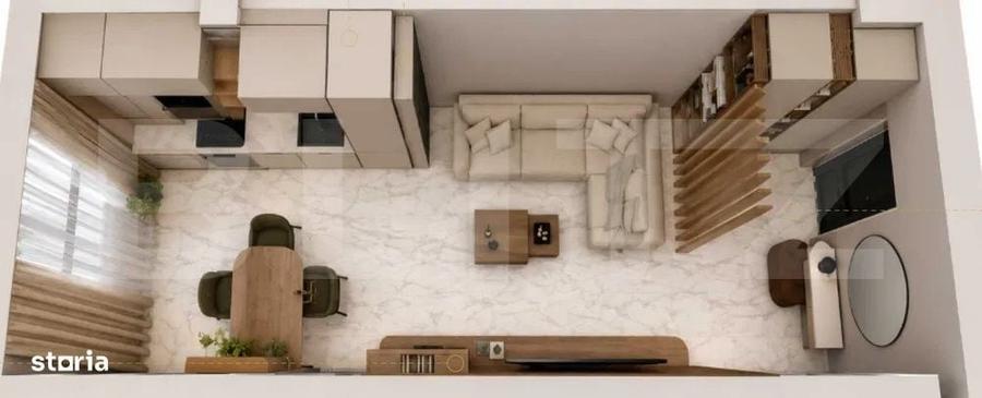 Apartament cu 2 camere semidecomandat în Volovăț