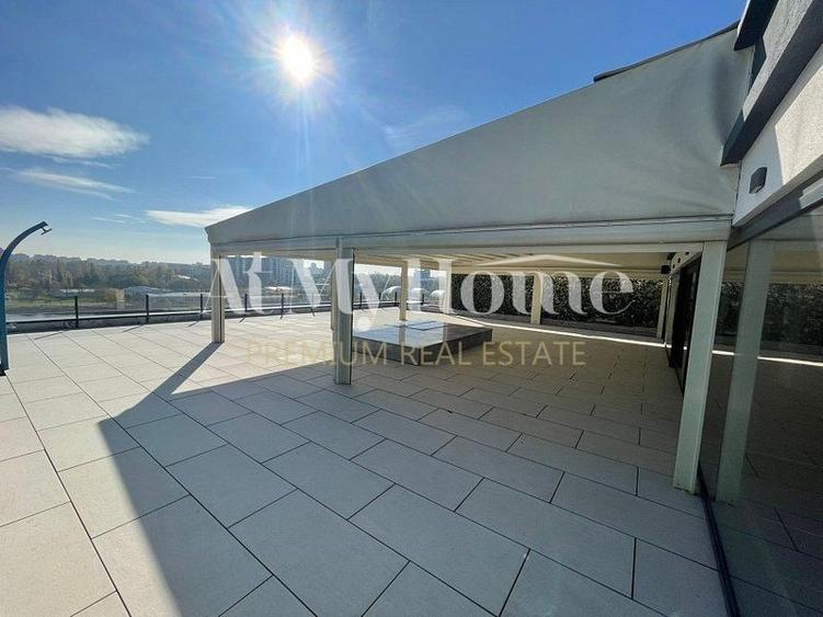 Penthouse cu 5 camere decomandat, mobilat în Barbu Văcărescu