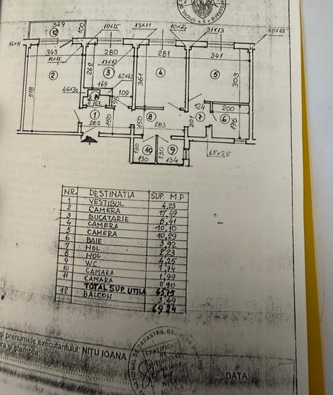 Apartament cu 3 camere decomandat în Tineretului