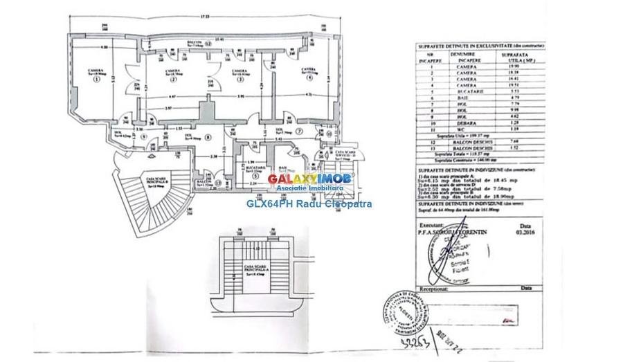 Apartament cu 4 camere în Central