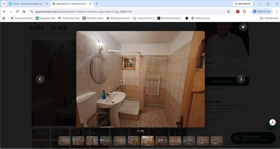Apartament cu 2 camere decomandat în Est