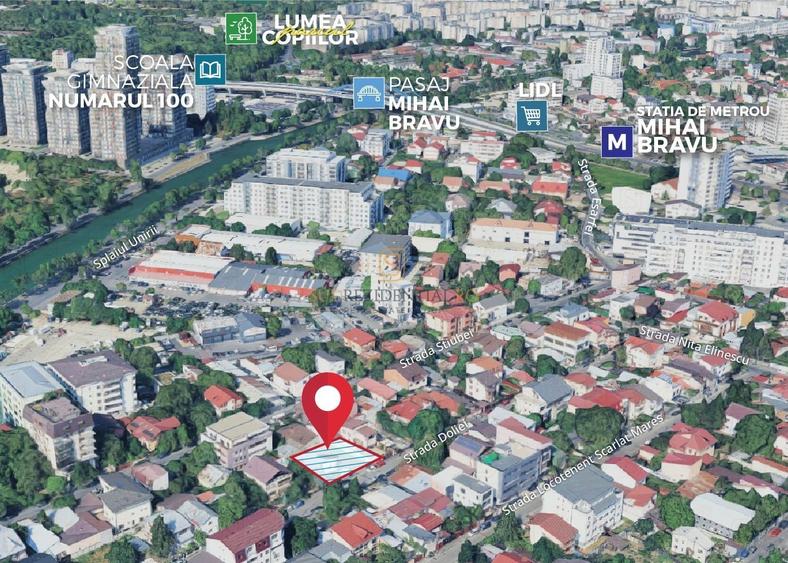 Teren Construcții intravilan de 498 mp, în Mihai Bravu