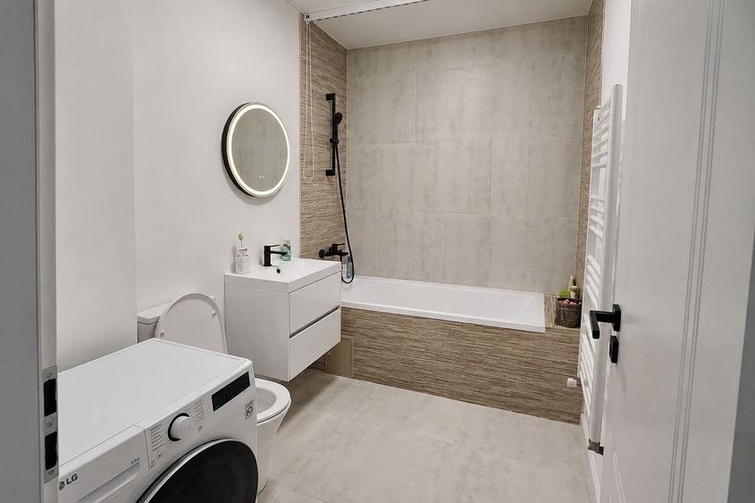Apartament cu 2 camere semidecomandat, mobilat în Florești