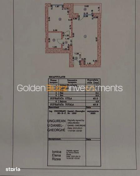 Apartament cu 2 camere în Central
