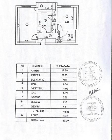 Apartament cu 2 camere decomandat în Tudor Vladimirescu