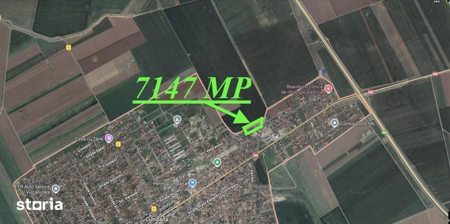Teren de 7147 mp, în Cumpăna