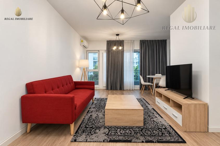 Apartament cu 2 camere decomandat, mobilat în Pipera