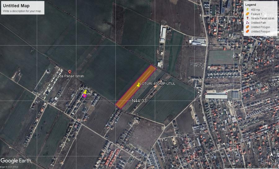 Teren Construcții intravilan de 400 mp, în Odăi
