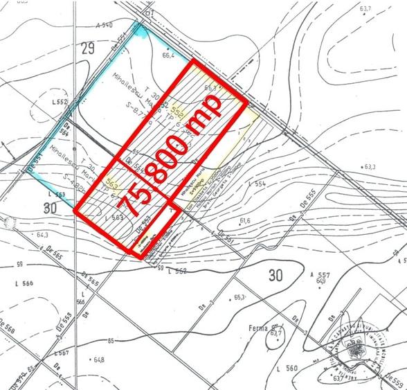 Teren agricol extravilan de 75800 mp, în Central