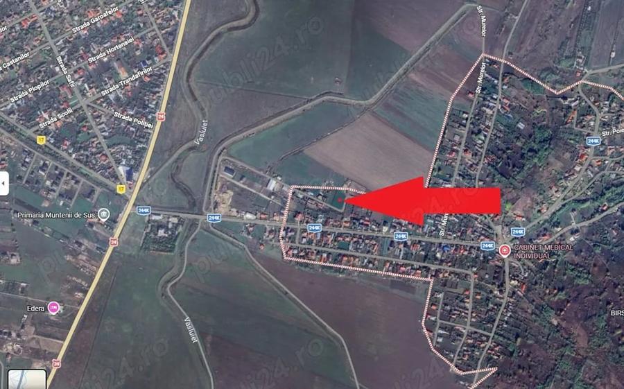 Teren de 1206 mp, în Muntenii de Sus