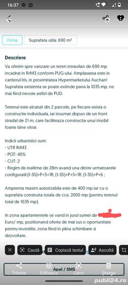 Teren în Iris