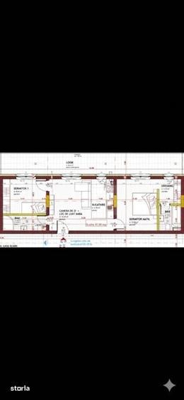 Apartament cu 3 camere semidecomandat în Central