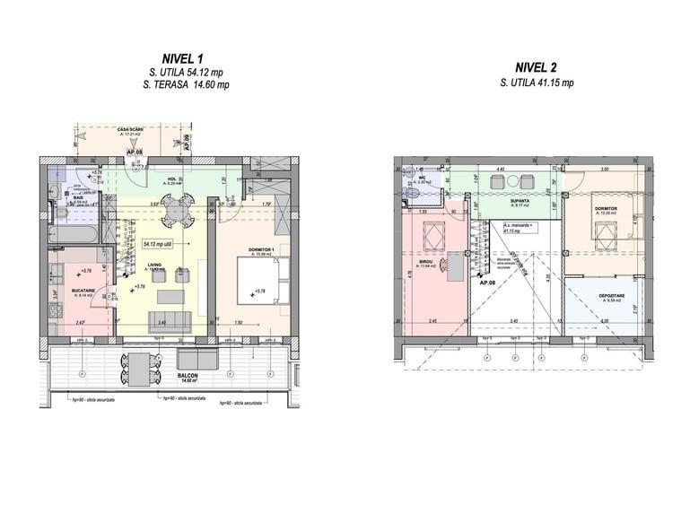 Penthouse 4 camere, 2 bai, mobilat si utilat complet - intabulat - 3