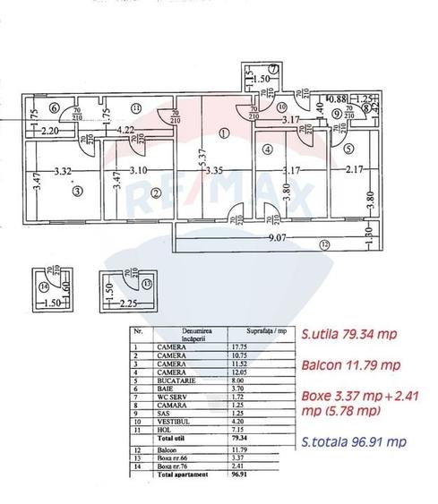 Apartament cu 4 camere decomandat în P-ța Unirii