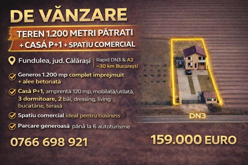 Casa P+1 prevazuta cu Spatiu Comercial DN3 - 7