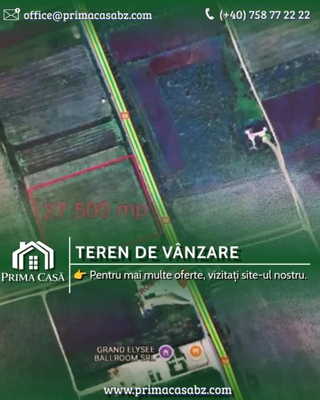 Teren agricol extravilan de 27500 mp, în Vernești