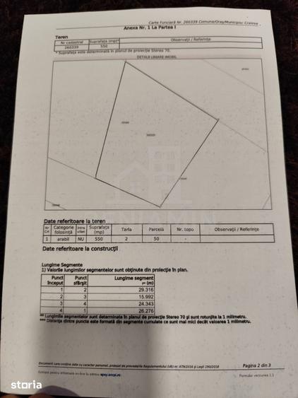 Teren de 550 mp, în Popoveni