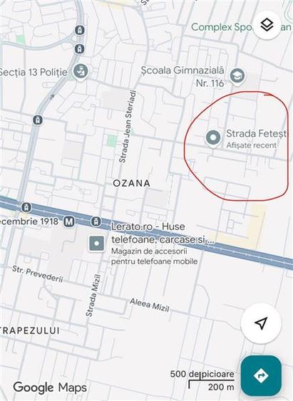 Teren Construcții intravilan de 3084 mp, în Theodor Pallady
