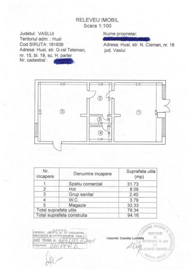 Spațiu comercial, de 190 mp, în Central