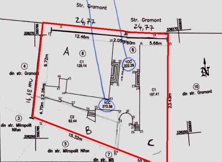 Teren Construcții intravilan de 500 mp, în Parcul Carol