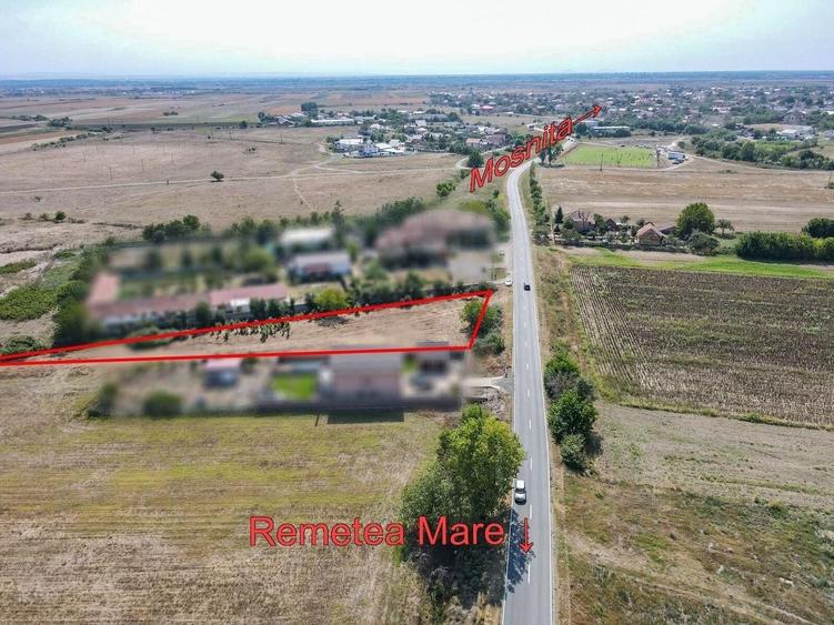 Teren Construcții intravilan de 2492 mp, în Bucovăț (Remetea Mare)