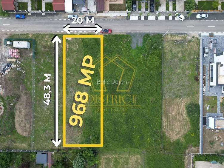 Teren intravilan constructii rezidentiale 968mp | Dumbravita