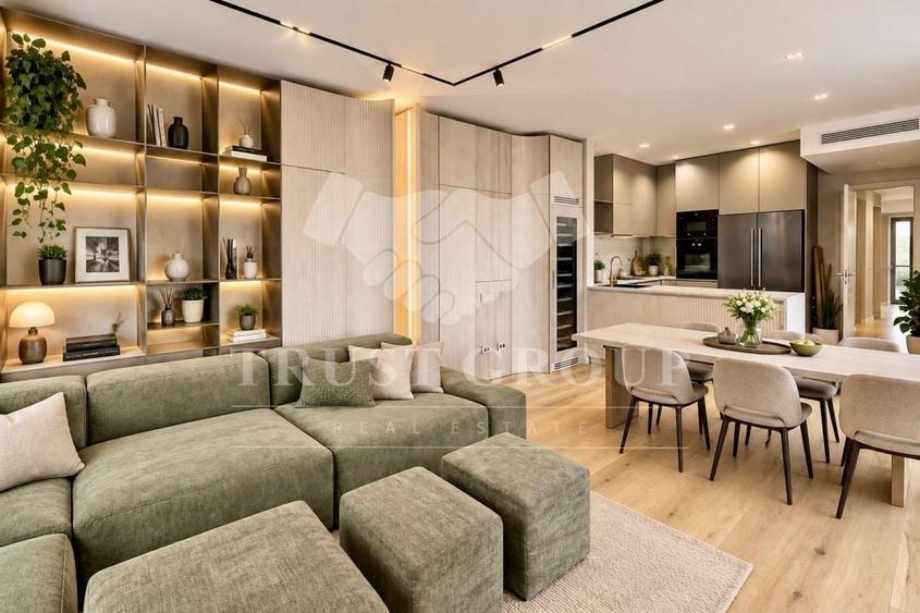 Apartament cu 4 camere decomandat, mobilat în Kiseleff