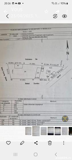 Casă cu Teren 3025 Mp în Ciuperceni