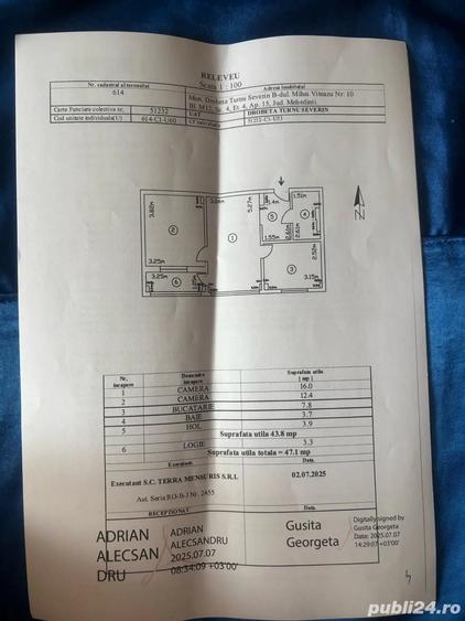 Apartament cu 2 camere semidecomandat în Central