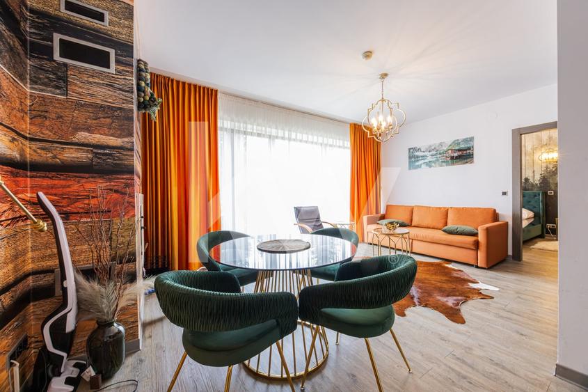 Apartament cu 2 camere decomandat, mobilat în Poiana Brașov