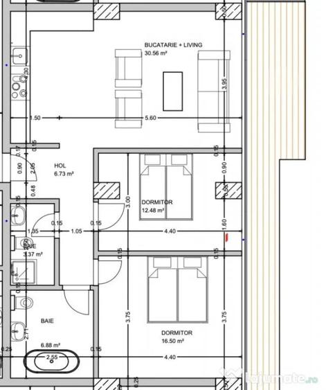 Apartament premium 3 camere | Terasa 17,8 mp | Vedere panor - 14