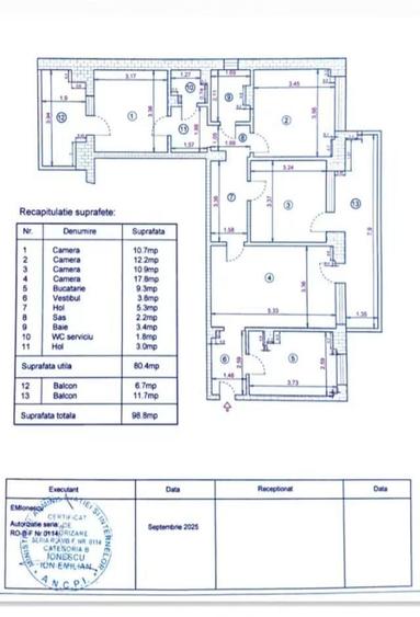 Apartament cu 4 camere decomandat în Iancului