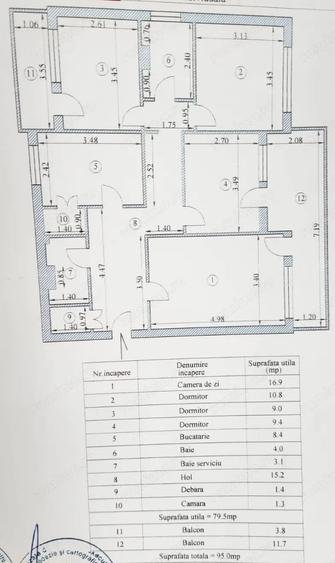 Apartament cu 4 camere decomandat în Gării
