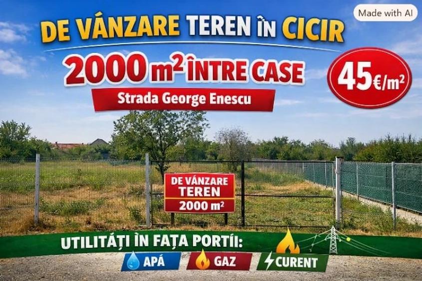 Teren de vinzare in Cicir - 1