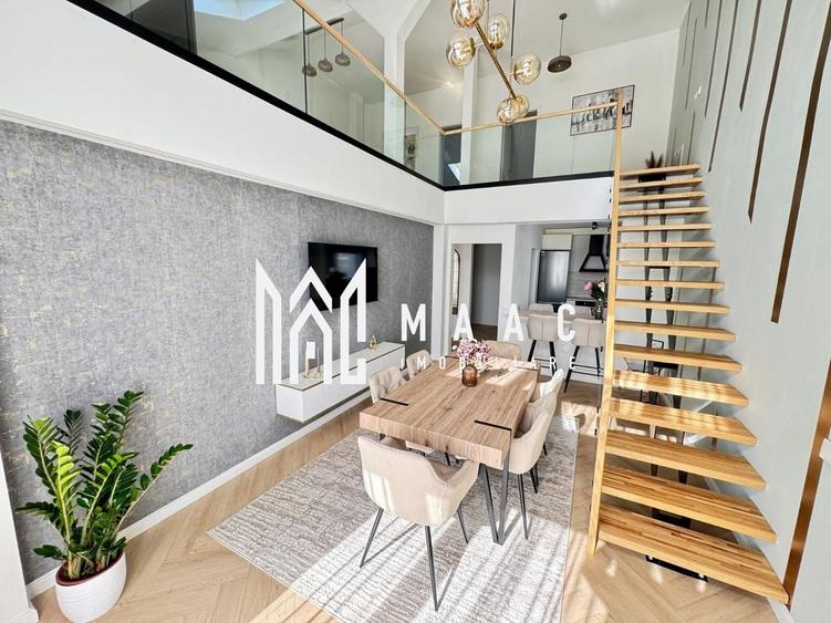 Penthouse cu 5 camere semidecomandat, mobilat în Cristian
